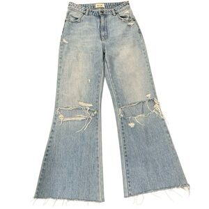 ROLLA’s Eastcoast High Rise Flare Jeans in Lightwash Blue Denim Size 26